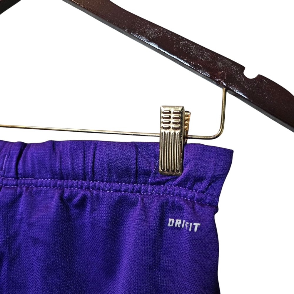 Nike Elite Dri-Fit Purple and Green Athletic Shorts for Performance - Picture 7 of 7